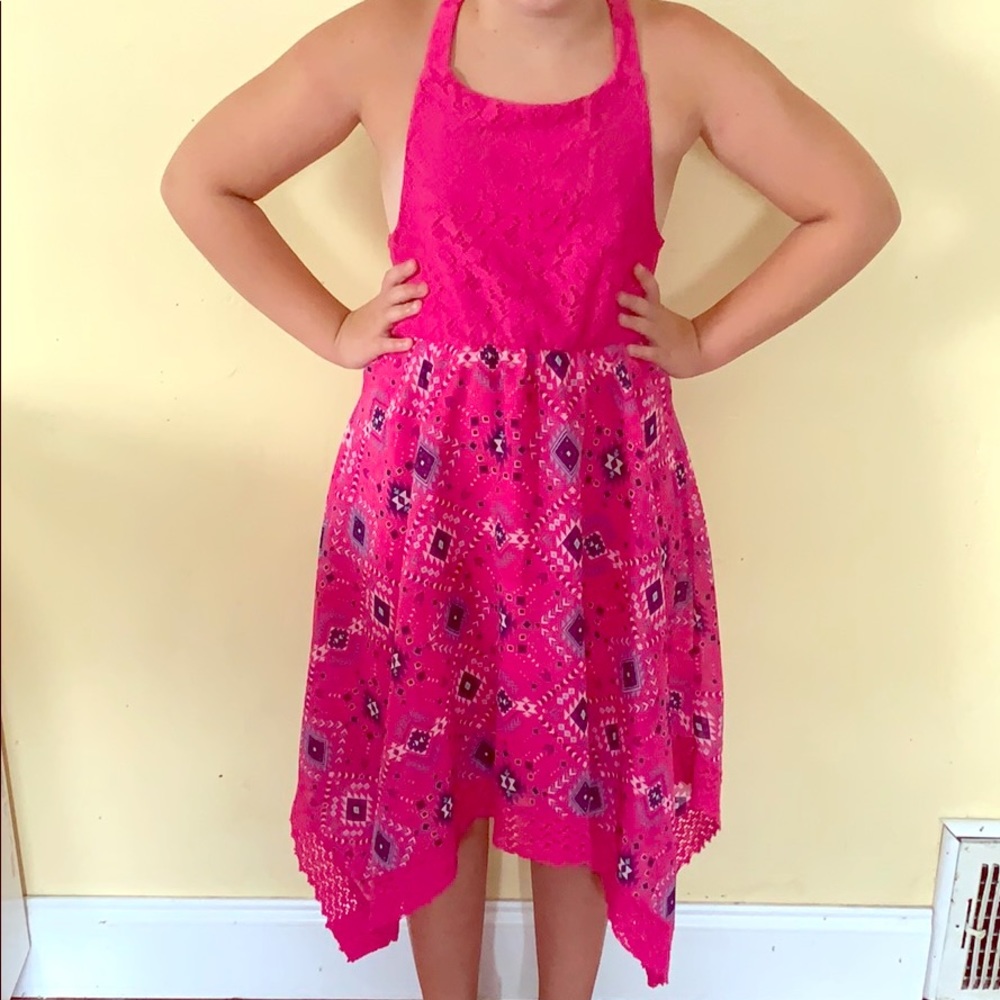 Cute pink handkerchief dress